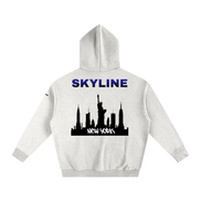 Blue New York Fleeced Hoodie