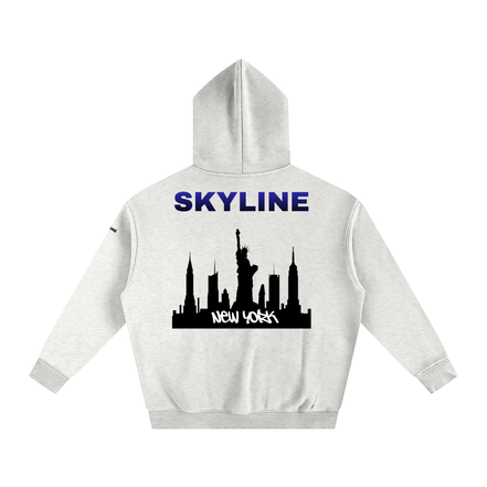 Blue New York Fleeced Hoodie