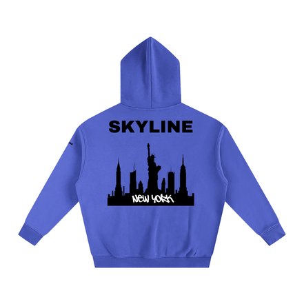 Black New York Fleeced Hoodie
