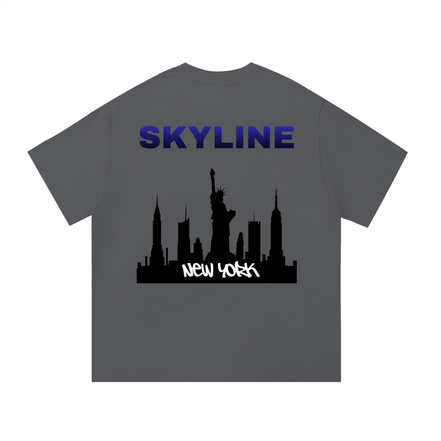Blue New York Cotton T-Shirt