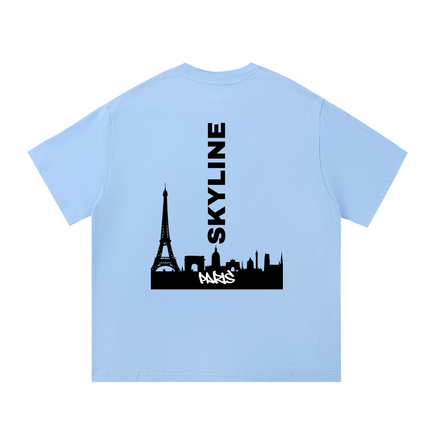 Black Paris Cotton T-Shirt