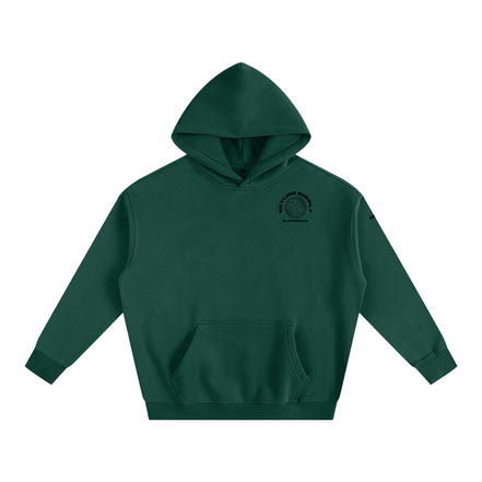 Black Paris Fleeced Hoodie
