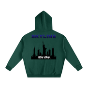 Blue New York Fleeced Hoodie