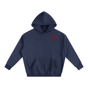 Red Paris Fleeced Hoodie