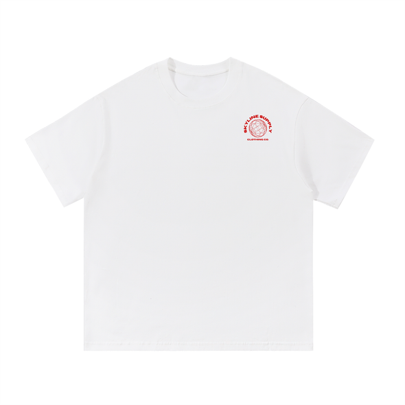 Red Paris Cotton T-Shirt