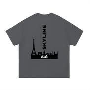 Black Paris Cotton T-Shirt
