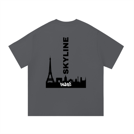 Black Paris Cotton T-Shirt