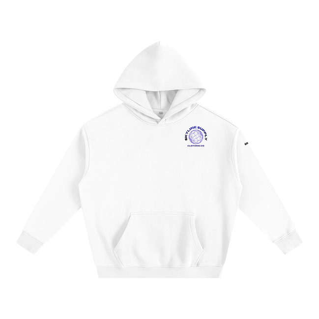 Blue New York Fleeced Hoodie
