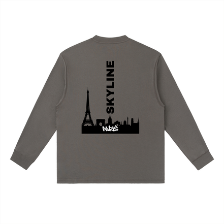 Black Paris Long-Sleeve T-Shirt