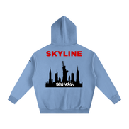 Red New York Fleeced Hoodie