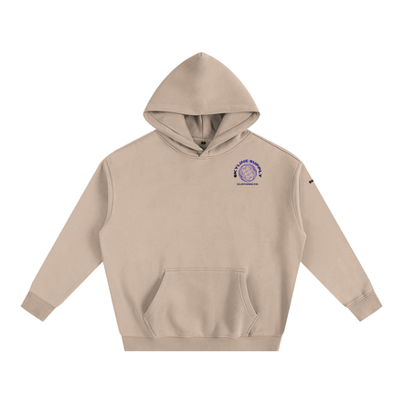 Blue Paris Fleeced Hoodie