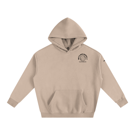Black Paris Fleeced Hoodie