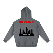 Red New York Fleeced Hoodie