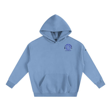Blue Paris Fleeced Hoodie