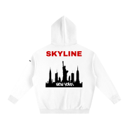 Red New York Fleeced Hoodie