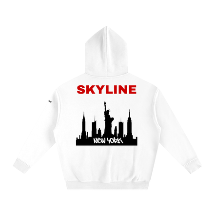 Red New York Fleeced Hoodie