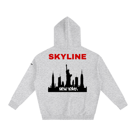Red New York Fleeced Hoodie