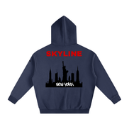 Red New York Fleeced Hoodie