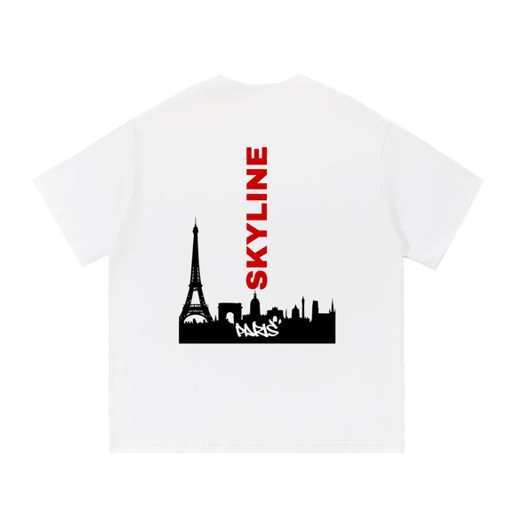 Red Paris Cotton T-Shirt