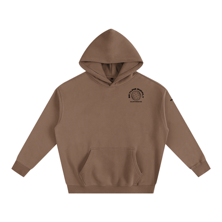 Black Paris Fleeced Hoodie