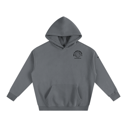 Black New York Fleeced Hoodie