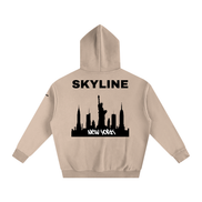 Black New York Fleeced Hoodie