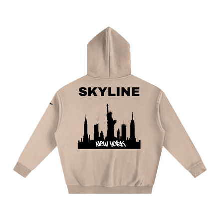 Black New York Fleeced Hoodie