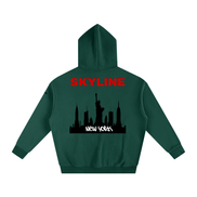 Red New York Fleeced Hoodie