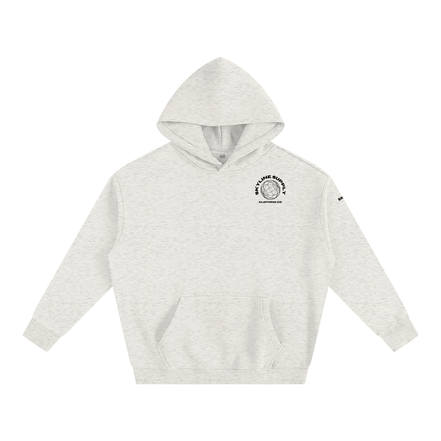 Black Paris Fleeced Hoodie