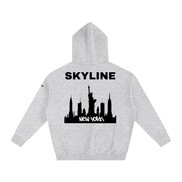 Black New York Fleeced Hoodie
