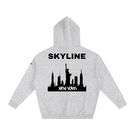 Black New York Fleeced Hoodie