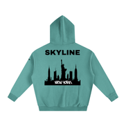 Black New York Fleeced Hoodie
