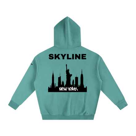 Black New York Fleeced Hoodie