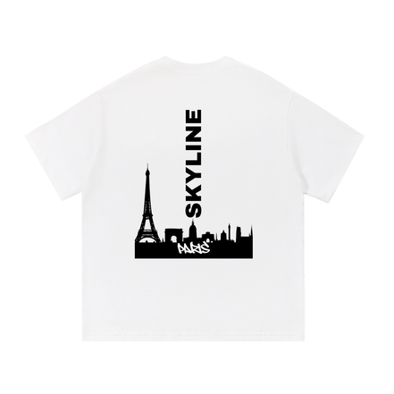 Black Paris Cotton T-Shirt