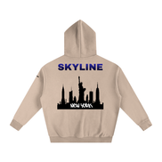 Blue New York Fleeced Hoodie