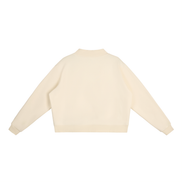 Paris Fleece Mock-Neck Crew Sweatshirt