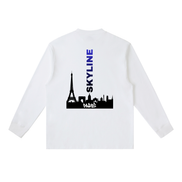Blue Paris Long-Sleeve T-Shirt