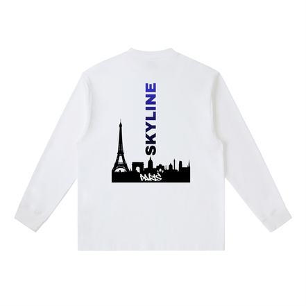 Blue Paris Long-Sleeve T-Shirt