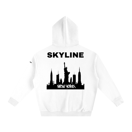 Black New York Fleeced Hoodie