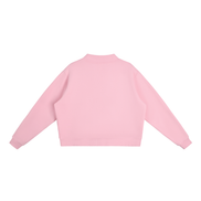 Paris Fleece Mock-Neck Crew Sweatshirt