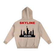 Red New York Fleeced Hoodie