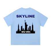 Blue New York Cotton T-Shirt