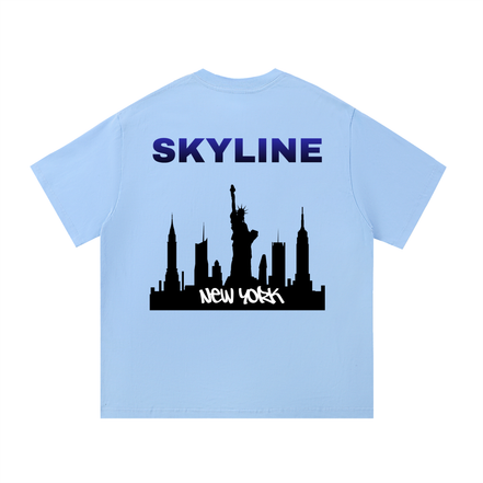 Blue New York Cotton T-Shirt