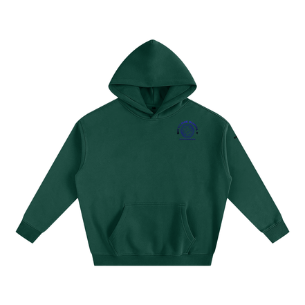 Blue Paris Fleeced Hoodie