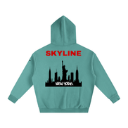 Red New York Fleeced Hoodie