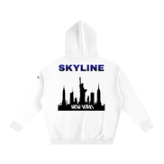 Blue New York Fleeced Hoodie