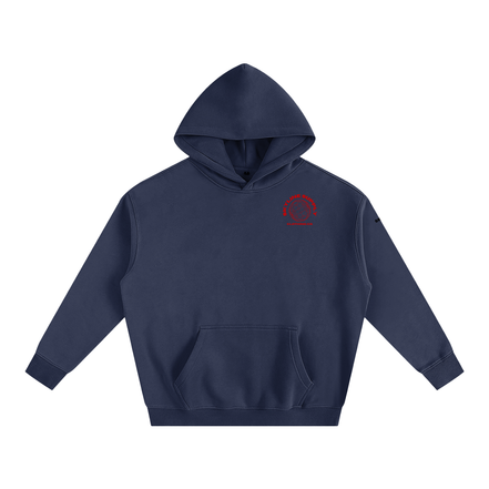 Red New York Fleeced Hoodie