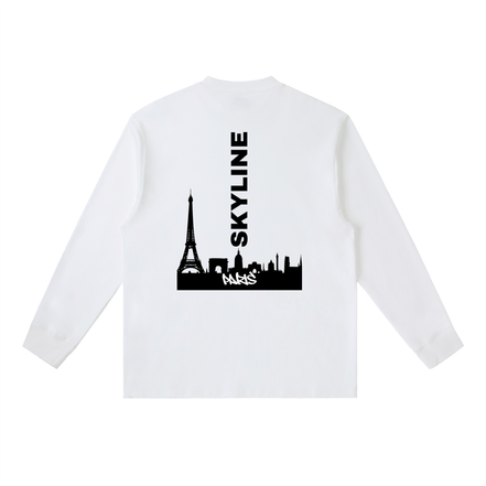 Black Paris Long-Sleeve T-Shirt