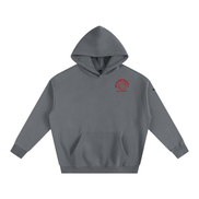 Red Paris Fleeced Hoodie