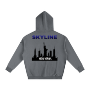 Blue New York Fleeced Hoodie